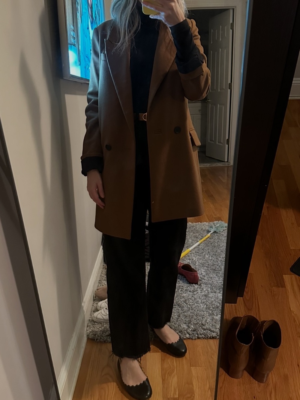 All Saints Ella Blazer in Conker Brown - Picture 8 of 10